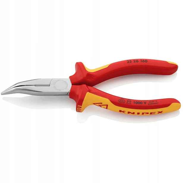 Půlkulaté (telefonické) Šikmé Kleště L160 mm Vde 1000 V Knipex 2526160