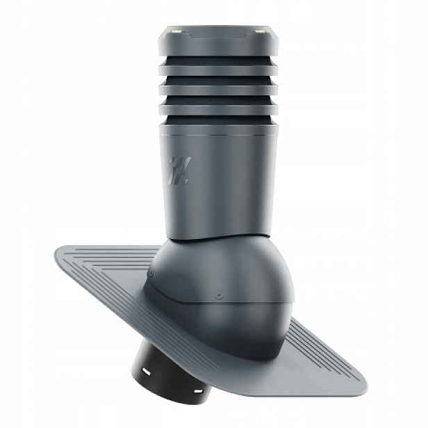 Větrací komín Ecoline pod asfaltový šindel/pape fi 125 mm antracitový