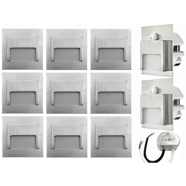Sada schodišťových svítidel Halogen Led 11x senzor