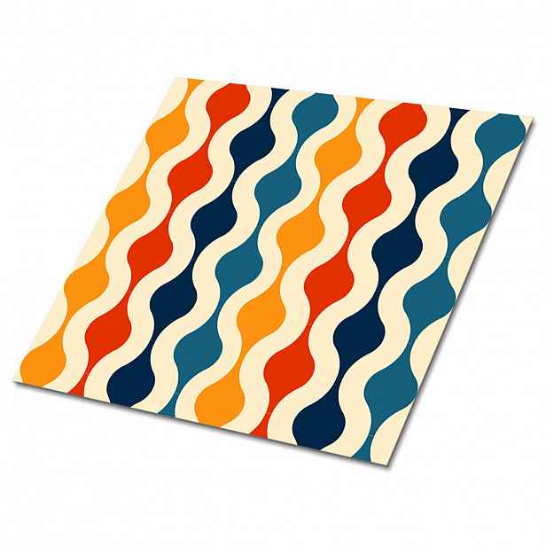 TULUP SAMOLEPICÍ OBKLADY NA STĚNU 9 ks 30x30 cm Retro vzor