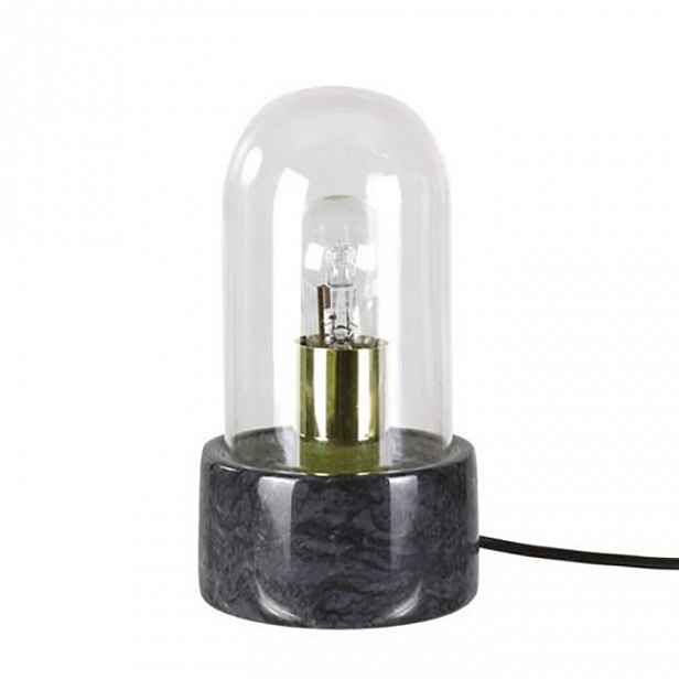 Mramorová Lampa Černá H24 cm