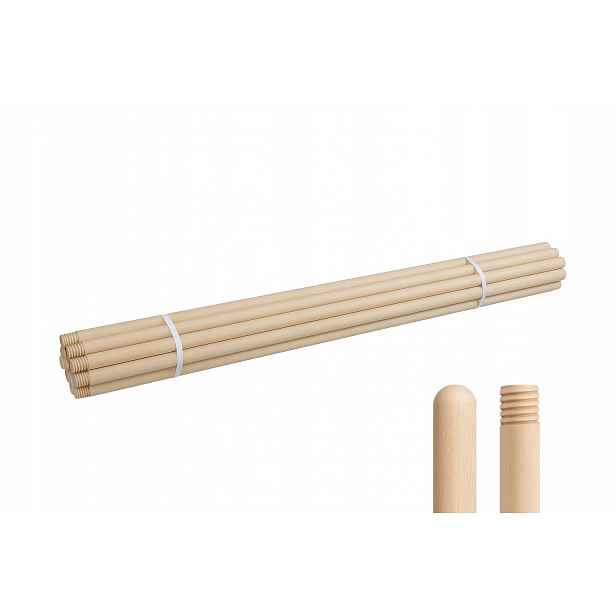 Styl Rukojeť pro mopovací metlu se Závitem 22 mm 150 cm 25 kusů Fsc