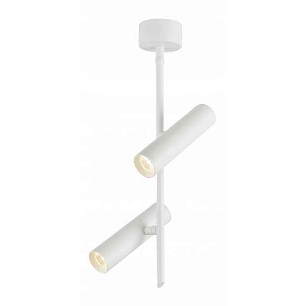 Závěsné svítidlo tuba bílá Led 2X5W 4000K Candellux