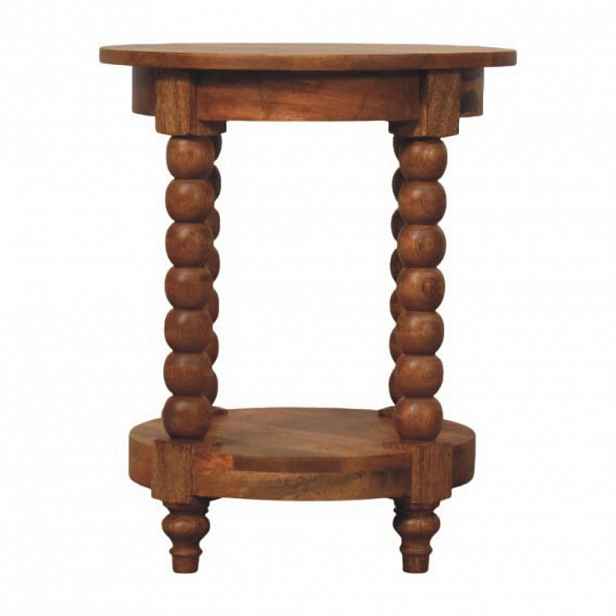 Artisan Furniture NOČNÍ STOLEK se 2 policemi, béžový