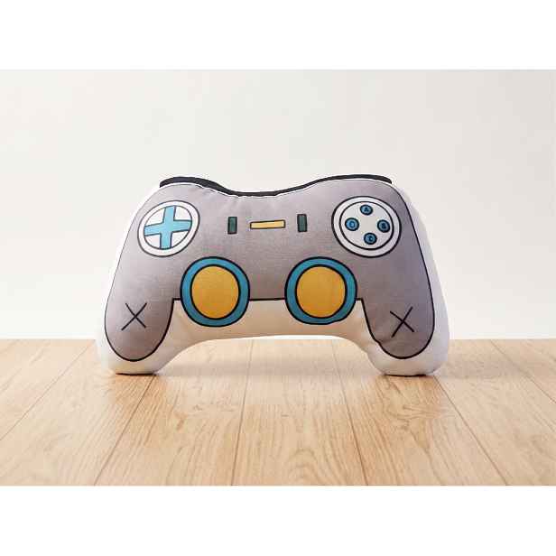 Dětský tvarovaný polštář GAMING herní ovladač 29x35x7 cm