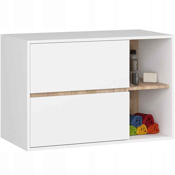 Koupelnová Skříňka Pod Umyvadlo Vami W90 2SZ2P Pk Bílá/sonoma Akd