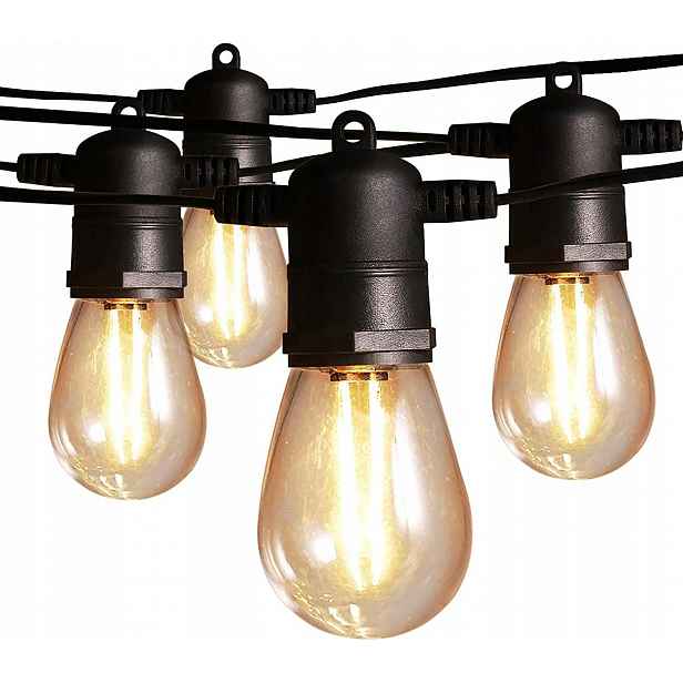 Venkovní Světelná Girlanda Pro Venkovní Použití 20 M Žárovky 20 Led Zahradní Lampy