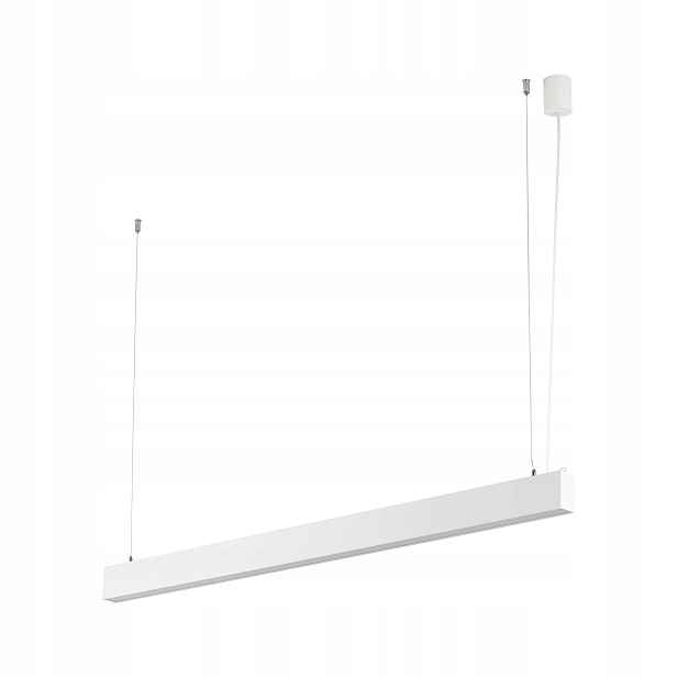 Závěsná lampa Luxe Cct bílá 1xLED 40W Jídelna Pokoje Lišta Moderní