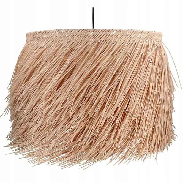 Závěsná lampa velká ratanová E27 70x40 cm Anvo Kolekce Aydin boho