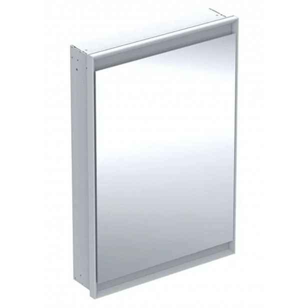 Geberit ONE - Zrcadlová skříňka s LED osvětlením, 60x90x15 cm, panty vlevo, vestavná, bílá 505.800.00.2