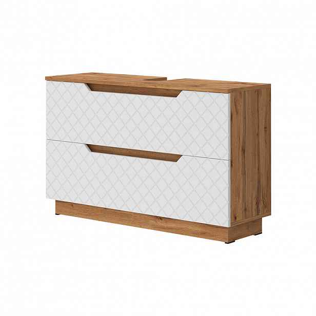 Vicco DOLNÍ SKŘÍŇKA POD DŘEZ Lotta Bílá 99.4 x 62.5 cm se 2 zásuvkami