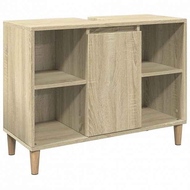 vidaXL Koupelnová skříňka dub sonoma 80 x 33 x 60 cm kompozitní dřevo
