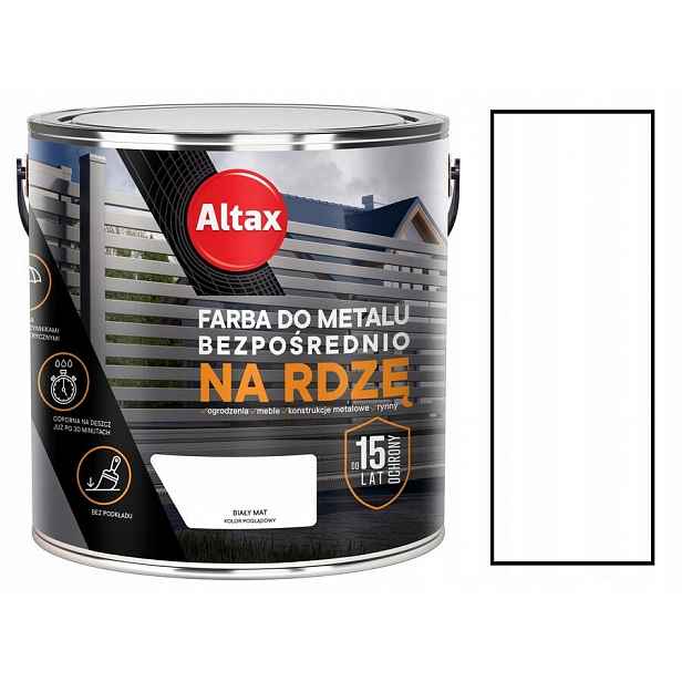 Altax Barva Barva Na Kov 2,5 L Bílá Matná