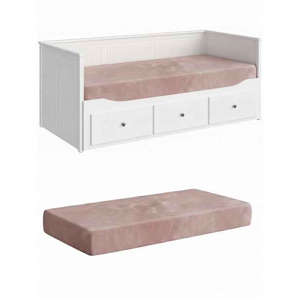 Ikea Hemnes potah na matrace 80x200 na postel růžový