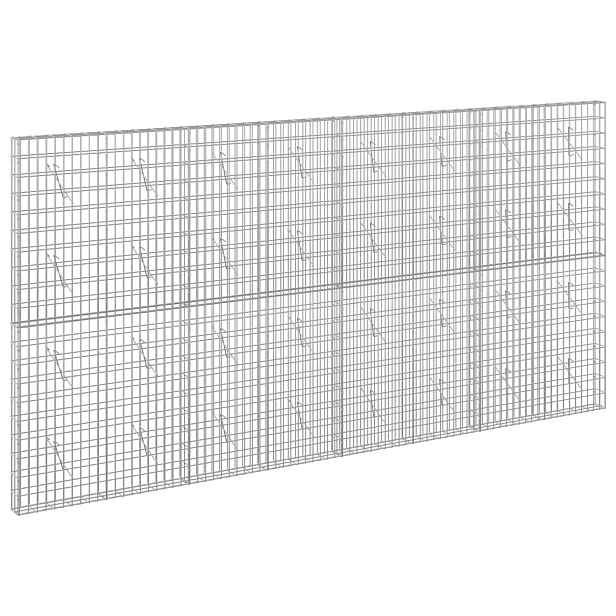 vidaXL Gabion s drátem 5 mm a síťkou 5x10 cm 400x10x200 cm