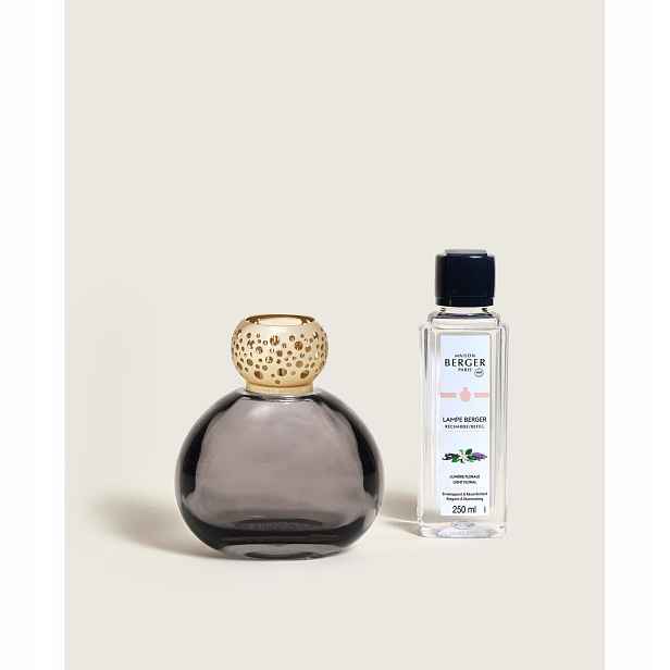 Sada Ophelia černá lampa náplň Light floral 250 ml Maison Berger Paris