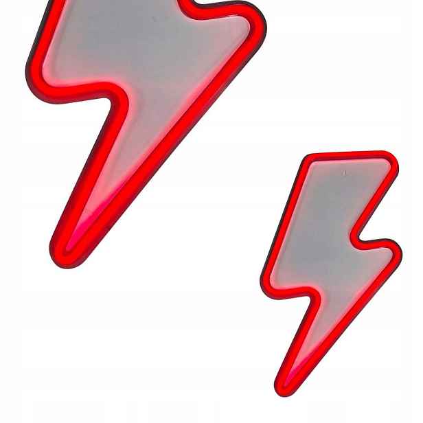 Zuma Line Neonový nástěnný Led blesk Lightning do dětského pokoje