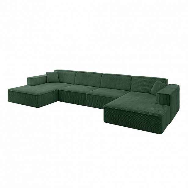 ALTDECOR SEDACÍ SOUPRAVA IREA-U2-v4 – 386 x 165 x 77 cm, zelená