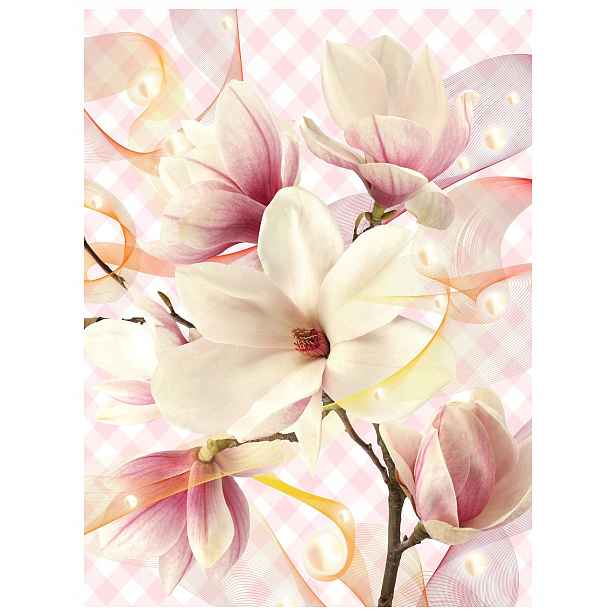 Fototapeta Magnolie růžová perleťová vinylová 184x254 lepidlo