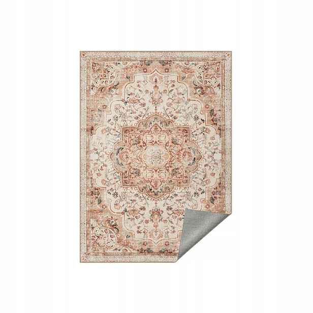 Koberec do domu ve stylu Vintage, 160 x 230 cm, protiskluzový, béžový