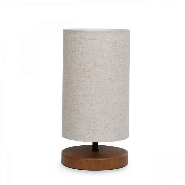 Opviq Stolní lampa Baras krémová/hnědá