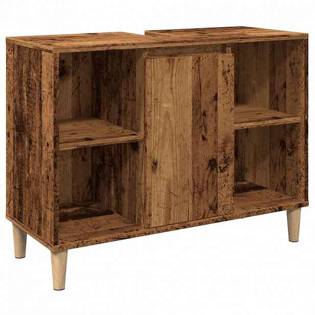 vidaXL Koupelnová skříňka old wood 80 x 33 x 60 cm kompozitní dřevo