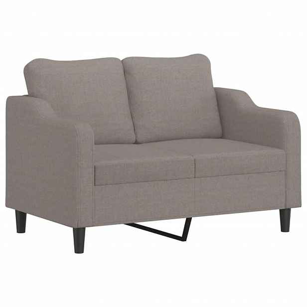 vidaXL 2místná pohovka taupe 120 cm textil