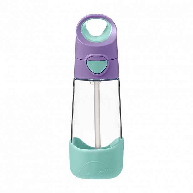 b.box Lahev na pití s brčkem 450 ml varianta: lilac pop