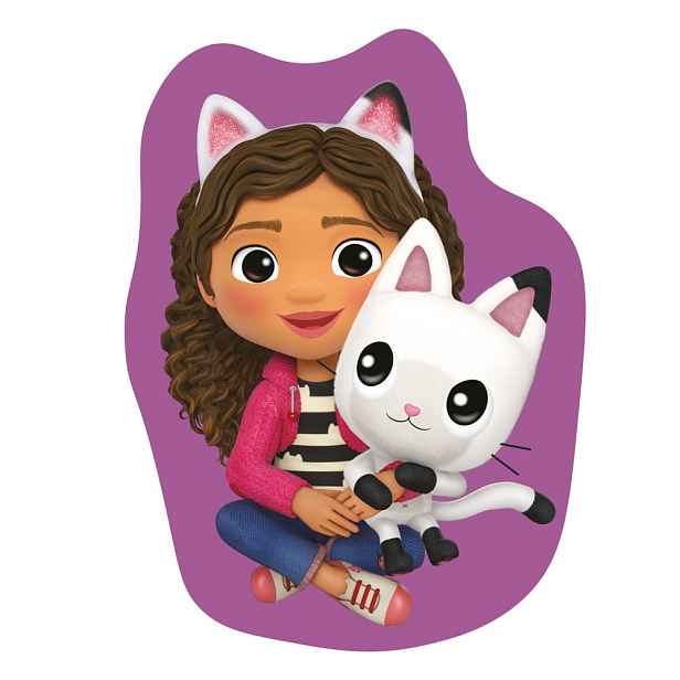 Fleecový dětský polštářek 35x35 cm Gabby´s Dollhouse "Pandy" – Jerry Fabrics