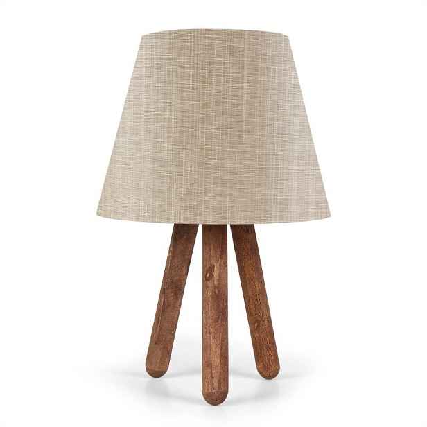 Opviq Stolní lampa Bechos 33 cm béžová/hnědá