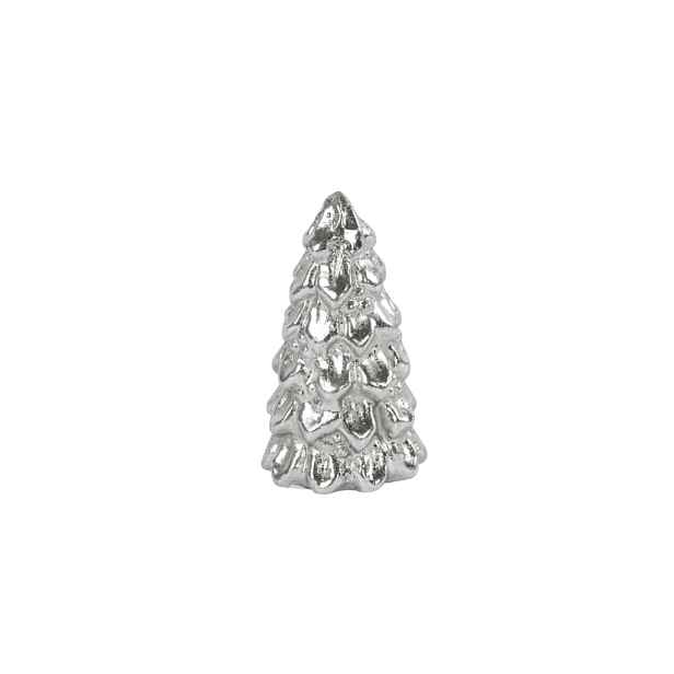 Vánoční dekorace stromeček SILVER SPARK 7,5 cm, stříbrný