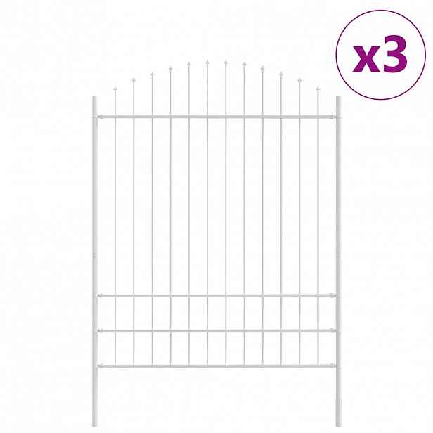 vidaXL Zahradní plot WOERDEN 3 ks 170 x 225 cm Práškově lakovaná ocel