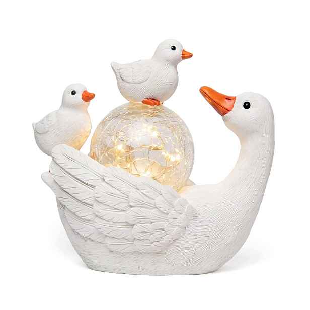 YoCo Figurka zahradní solární Led lampa IP44 18 cm pryskyřice zapnutí po setmění