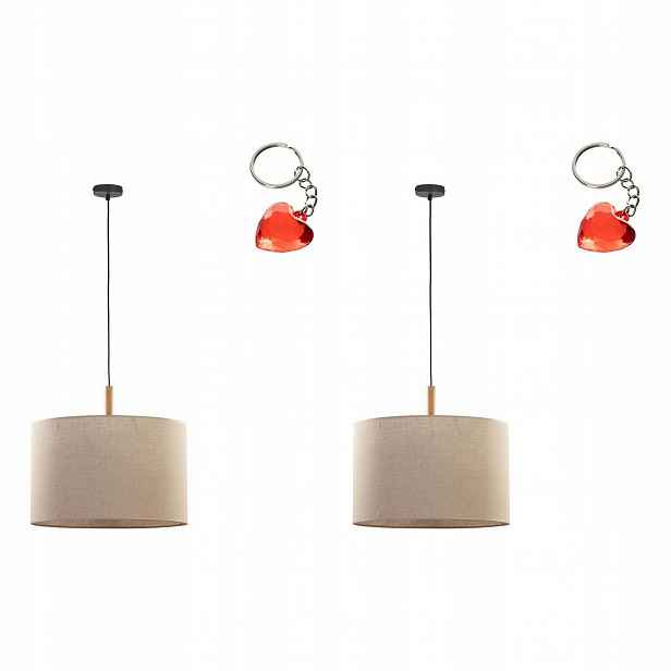 Tk Lighting Sada 2x Závěsná lampa Deva Nature 6107