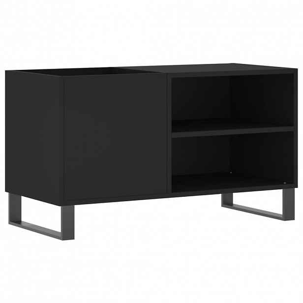vidaXL Skříňka na LP desky černá 85 x 38 x 48 cm kompozitní dřevo