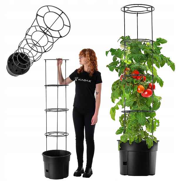 Květináč Na Pěstování Rajčat Zeleniny Obal Kulatý Vložka 40 cm 28 L