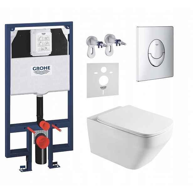 7v1 Sada Wc, Stelaz Grohe Slim Wc Mísa Imprese Tornado Tlačítko