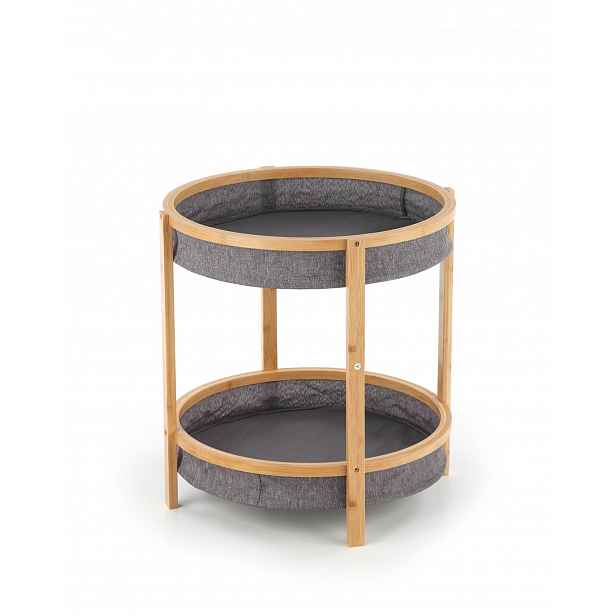 Odkládací stolek EKTA, bambus/tmavě šedá
