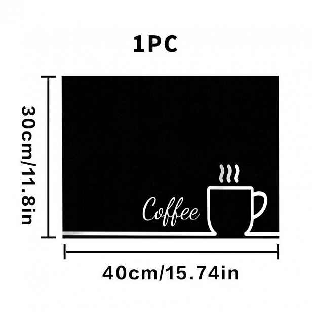 TEMU 1 Diatomická podložka na kávový bar, vhodná pro italské kávovary | Odolná, protiskluzová a savá kuchyňská podložka, vhodná pro použití v kávovém
