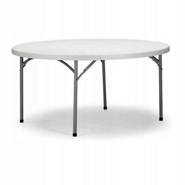 Zahradní kulatý skládací stůl průměr 122cm