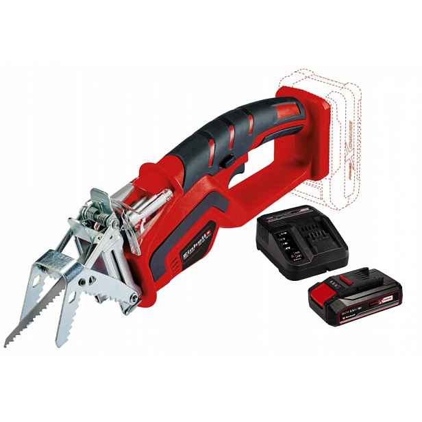 Einhell Pila Na Prořezávání Větví Ge-gs 18 3408220 Sada Akumulátor 2,5AH