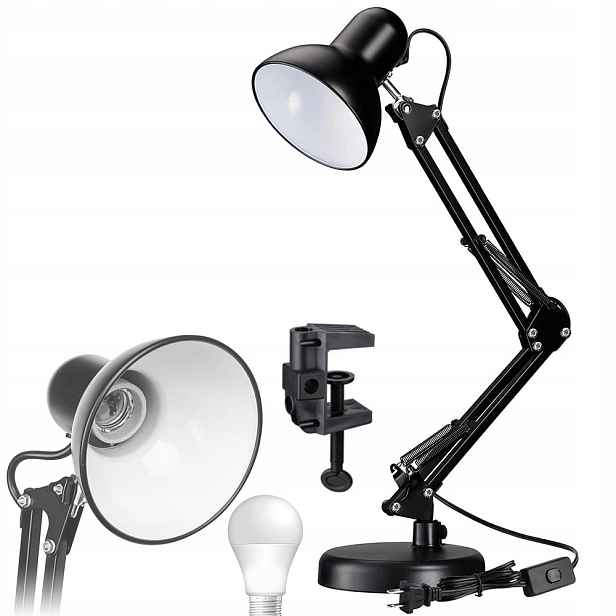 Stolní lampa Kreslící lampa Noční čtení E27 Nastavitelná