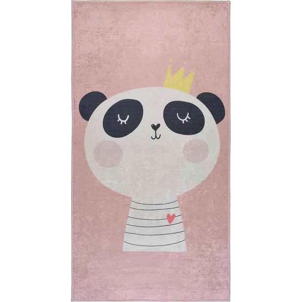 Světle růžový pratelný dětský koberec 100x160 cm Royalty Mascot – Vitaus
