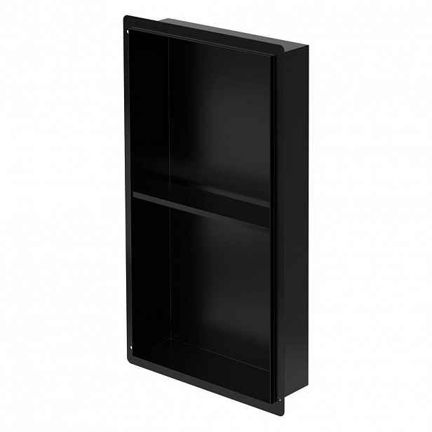 LuxeBath SPRCHOVÝ KOUT dvojitý černý 30/60 cm bez okraje