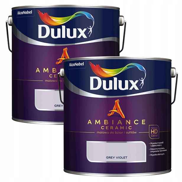 Set Dulux 2x2,5L Ambiance Ceramic Barva Keramická Grey Violet 5L