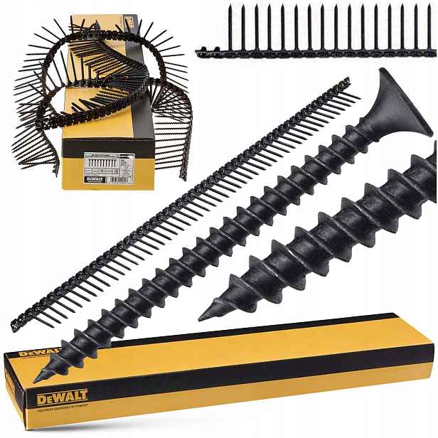 Šrouby Do Desek G-k Metalu na pásku 3,5x55mm Fosfat Gips Karton 1000 ks