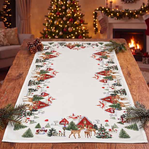 Vánoční běhoun na stůl XMAS MOOD 50x100 cm