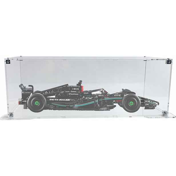 Vitrína s podstavcem Drewlandia pro stavebnici Lego Technic 42171 Mercedes-AMG