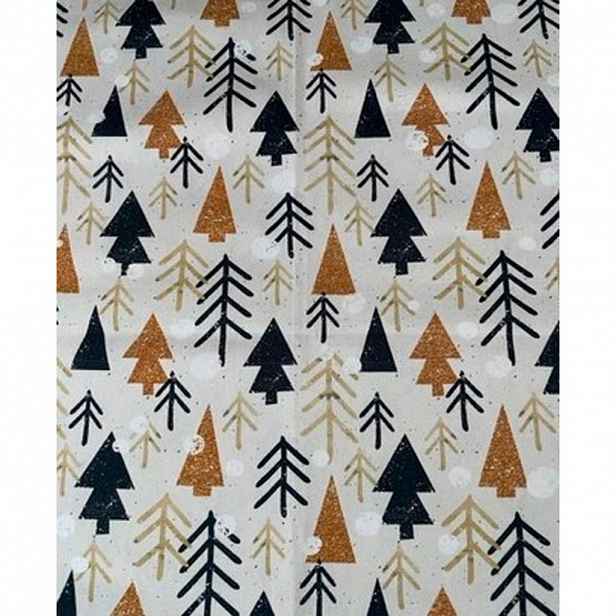 X-Mas BĚHOUN NA STŮL, 30/40 cm, černá, barvy zlata, béžová - Sváteční textil - 008666034402