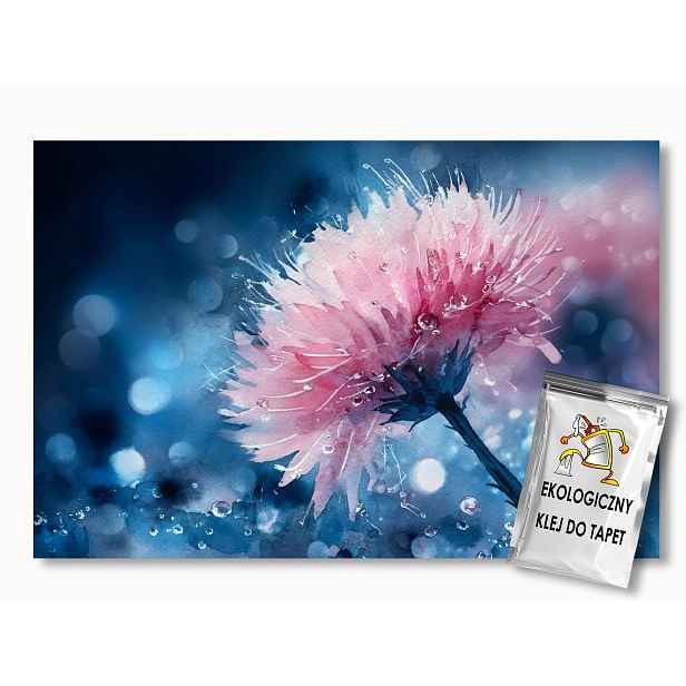 Fototapeta Flizelina Akvarel Růžový Květ Jetel Rosa 416x290 130g